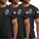 Kit 3 Camisetas Dry Fit Militar Academia Esporte Bope Caveira Americana Gigante Fit
