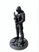 Operador Tático BOPE "Sniper" – Miniatura Decorativa em Impressão 3D 18 cm | Personalizada com Nome na Base