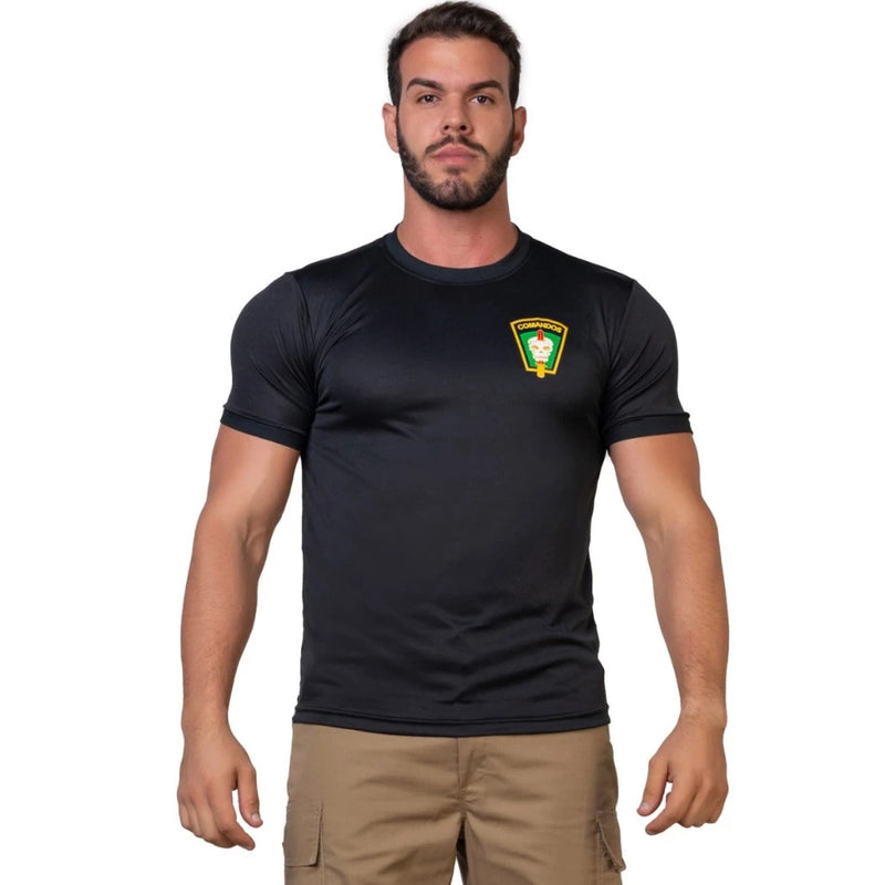 Camiseta Militar Comandos Faca na Caveira - Exercito Brasileiro