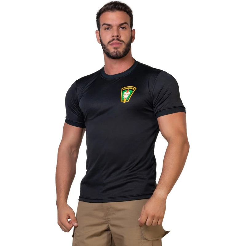 Camiseta Militar Comandos Faca na Caveira - Exercito Brasileiro