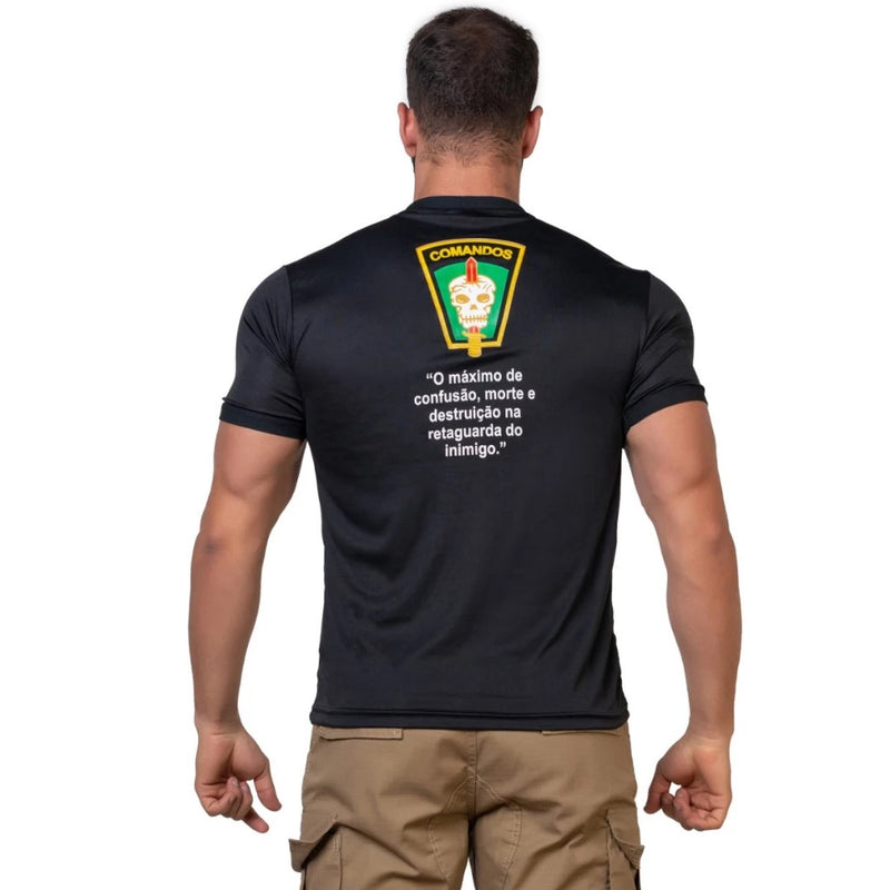 Camiseta Militar Comandos Faca na Caveira - Exercito Brasileiro