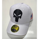 Boné Tático Bandeira Justiceiro The Punisher Masculino Aba Curva Bordado Regulador Fitão