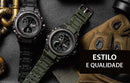 Relógio Militar Masculino Preto Modelo G - Sanda 739