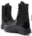 Coturno Militar Com Ziper Couro Legítimo Extra Leve