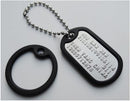Dog Tag - Plaquetas De Identificação - Gravação Grátis