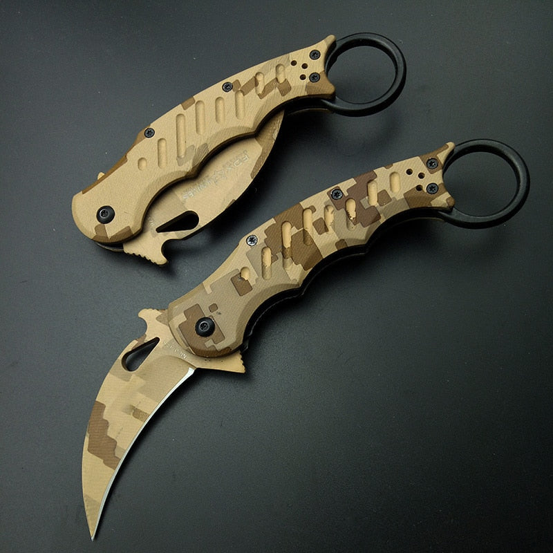 Faca Tática Karambit - Desert